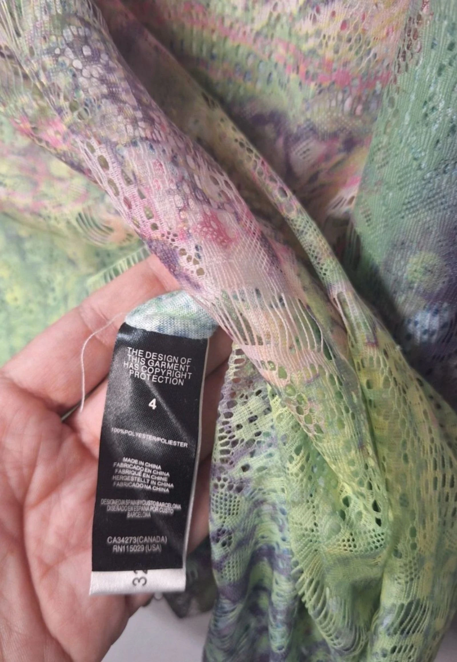 Custo Barcelona Dress XL 42 Multicolor | Printed | Summer – photo 4
